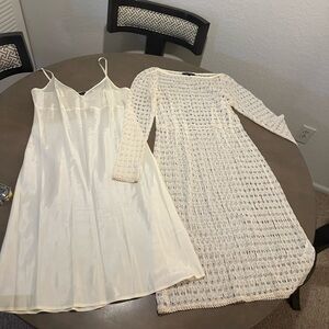 Nanette Lepore Cream Satin Dress